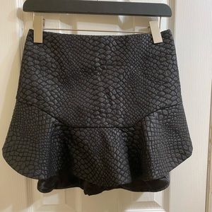 LF Seek The Label black polyester snake skirt